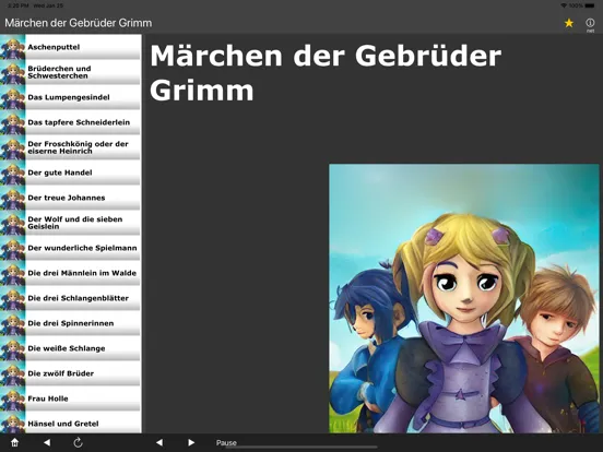 Tangkapan skrin Märchen der  Brüder Grimm iPad 