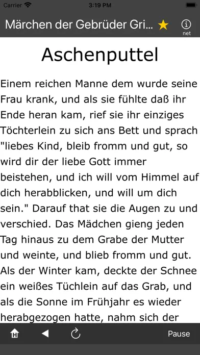 Tangkapan skrin Märchen der  Brüder Grimm