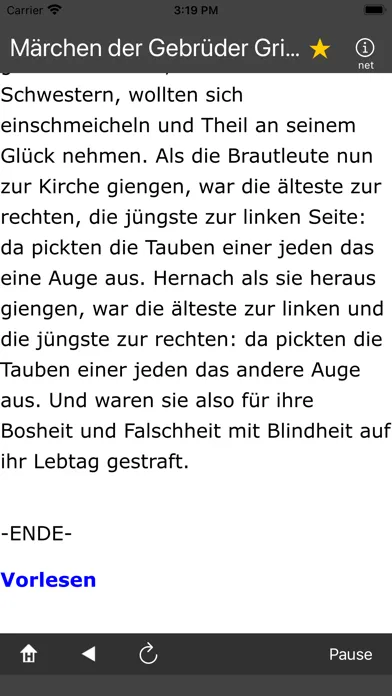 Tangkapan skrin Märchen der  Brüder Grimm