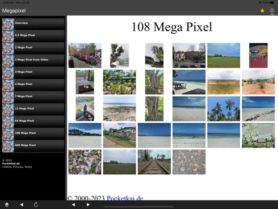 Скриншоты Megapixel iPad 