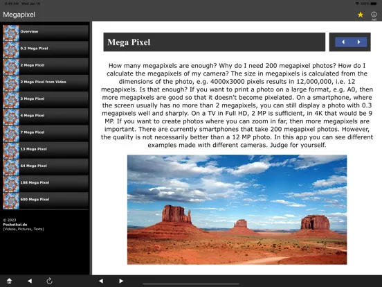 Скриншоты Megapixel iPad 