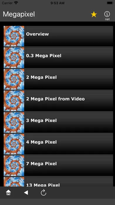Скриншоты Megapixel