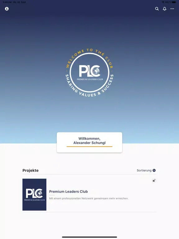 Premium Leaders Club iPad  سکرین شاٹس