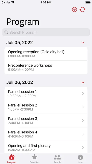 EuHEA Oslo 2022 スクリーンショット