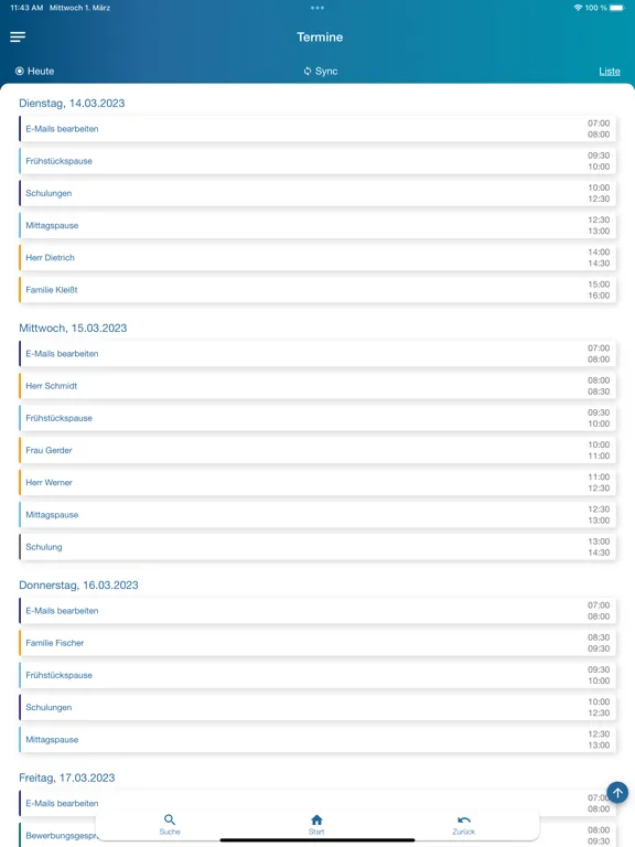 Capturas de pantalla de momikom Mitarbeiter-App iPad 