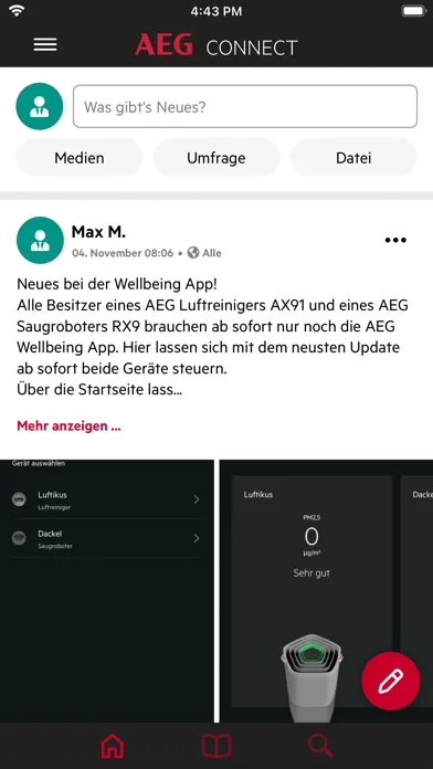 Capturas de pantalla de AEG Connect
