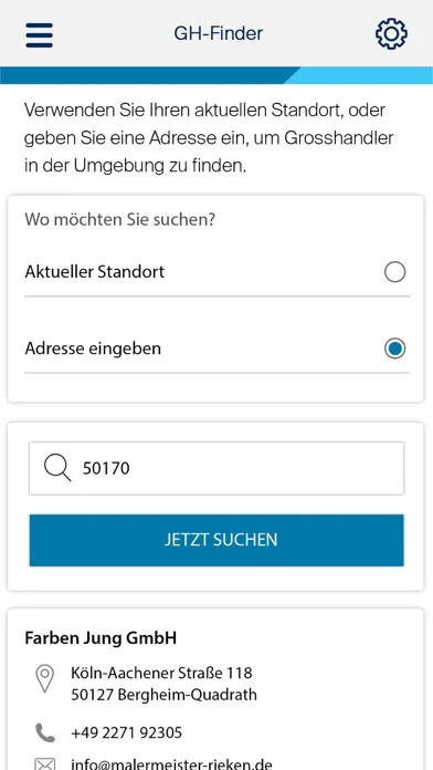 Zrzuty ekranu PPG Coatings Deutschland