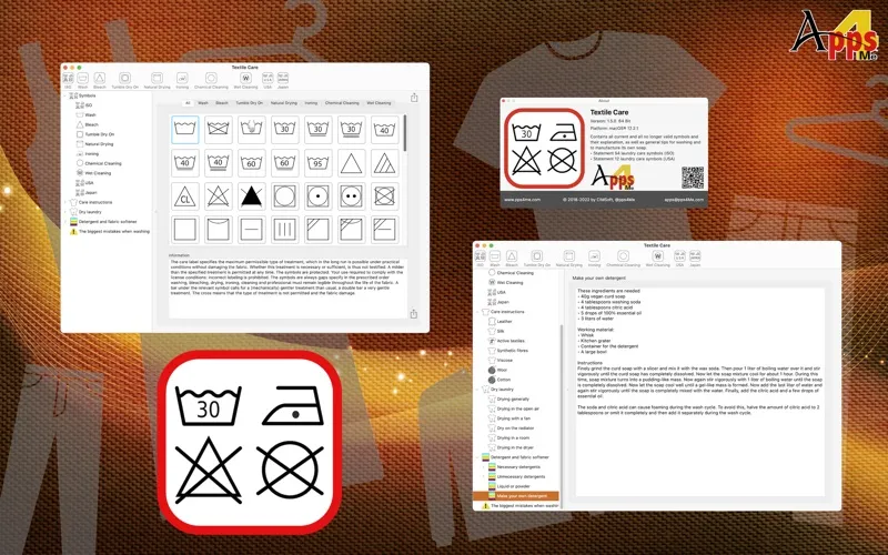 Textile Care Screenshots