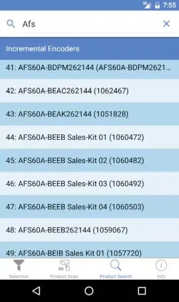 Sick Encoder Sensor Screenshots