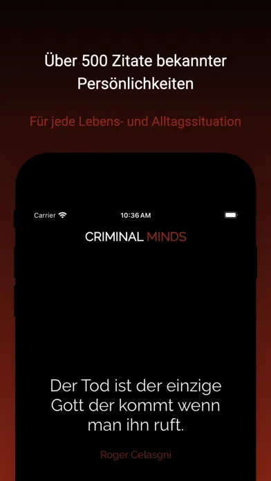 Capturas de tela do Criminal Minds