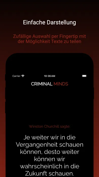 Capturas de tela do Criminal Minds