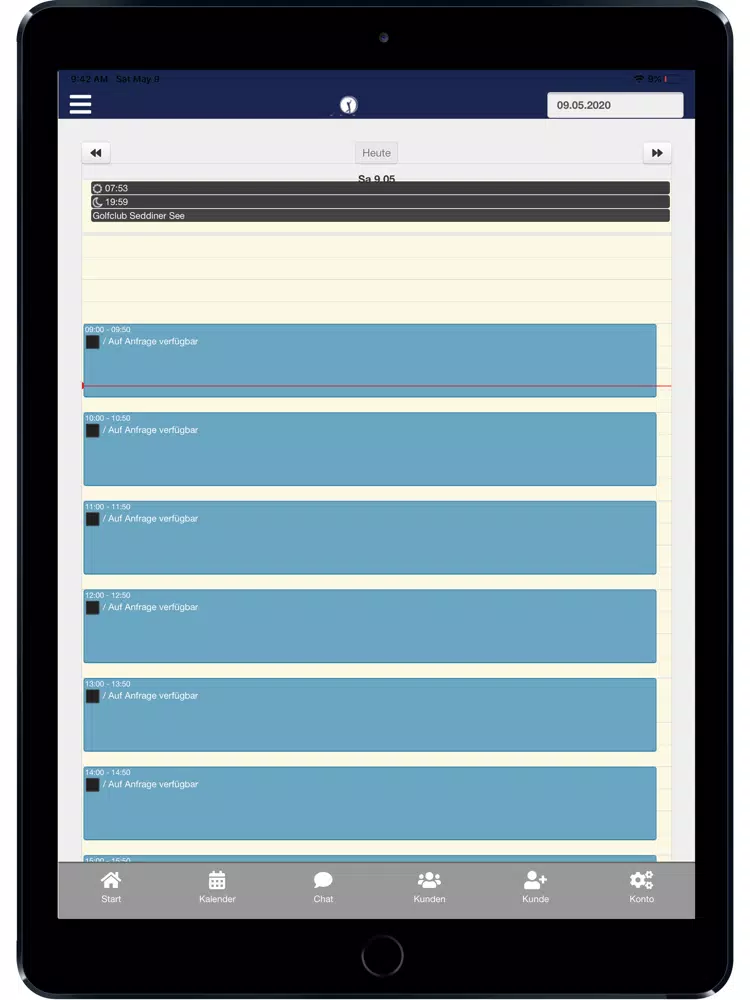ภาพหน้าจอของ ProGolfBerlin iPad 