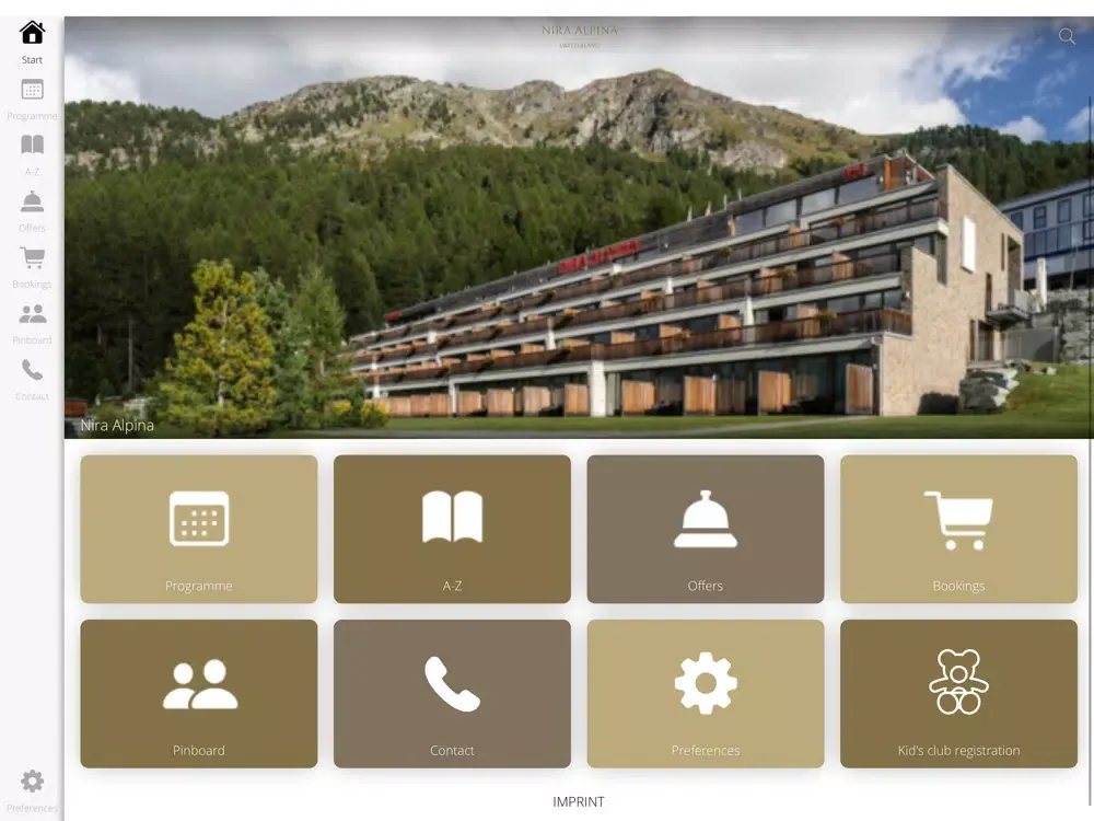 Nira Alpina Hotel iPad  Screenshots