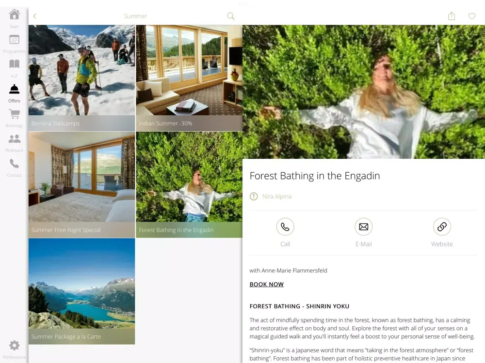 Nira Alpina Hotel iPad  Screenshots