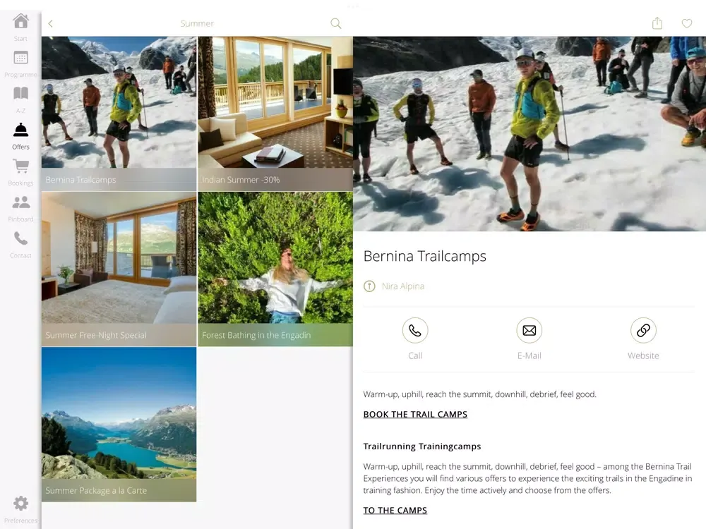 Nira Alpina Hotel iPad  Screenshots
