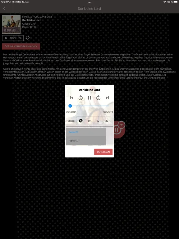vorleser.net iPad  Screenshots