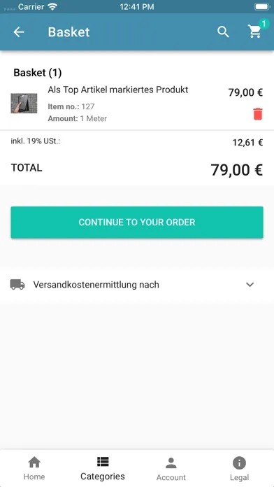 Screenshot di Pushly - Dein JTL Shop als App