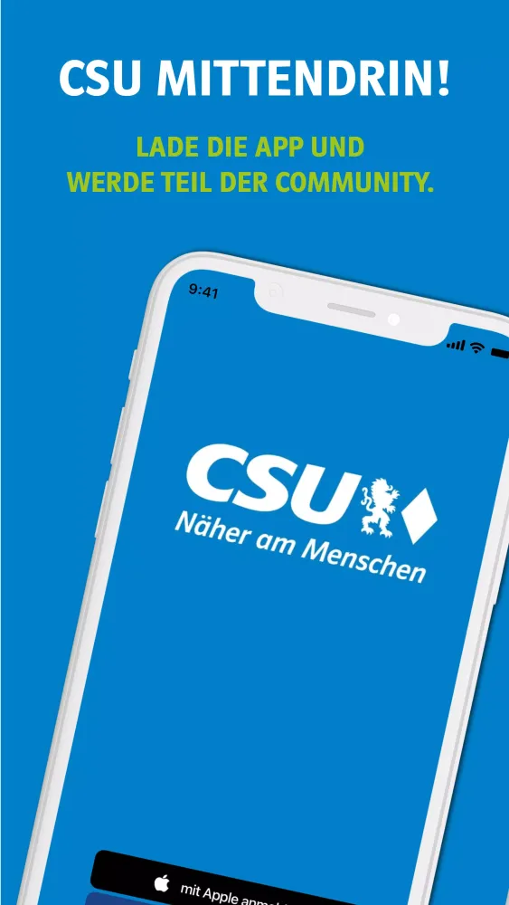 Die CSU App Screenshots