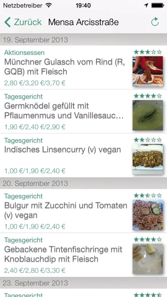 تصاویر MyMensa - Mensa Speiseplan