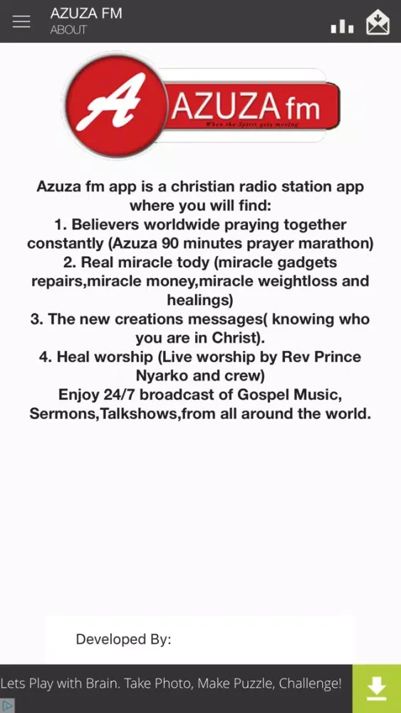 Capturas de pantalla de AZUZA FM