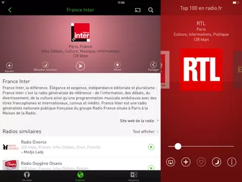 Capturas de pantalla de radio.fr - radio et podcast iPad 