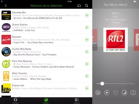 Capturas de pantalla de radio.fr - radio et podcast iPad 