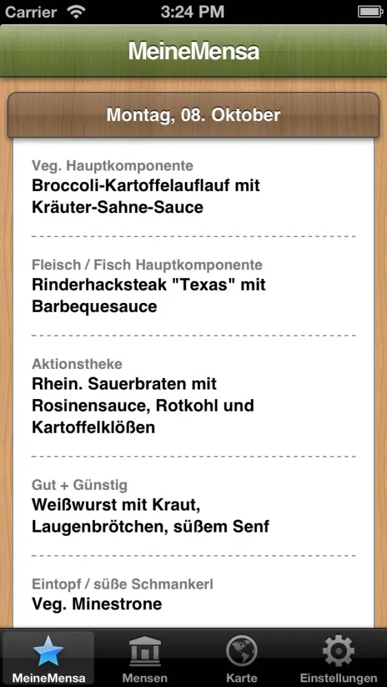 Mensa Bonn 스크린샷