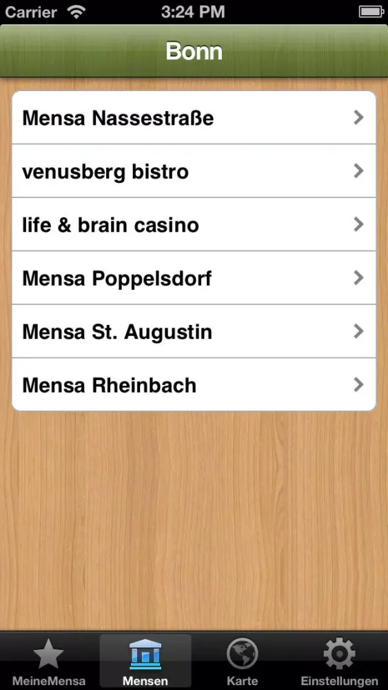 Mensa Bonn 스크린샷