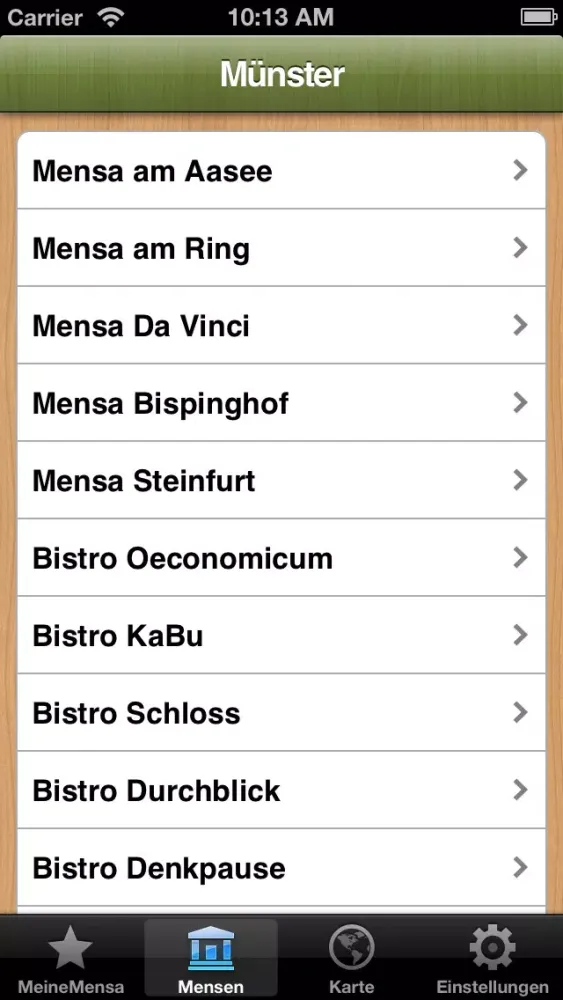 Mensa Münster应用截图