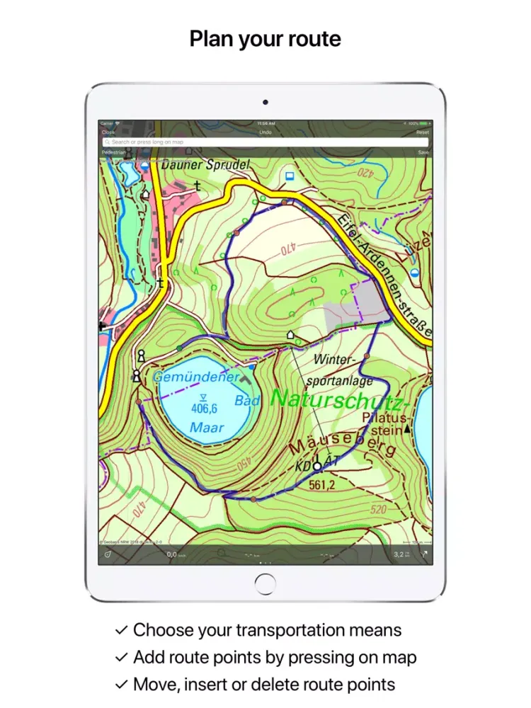 Ảnh chụp màn hình của Topo GPS Germany iPad 