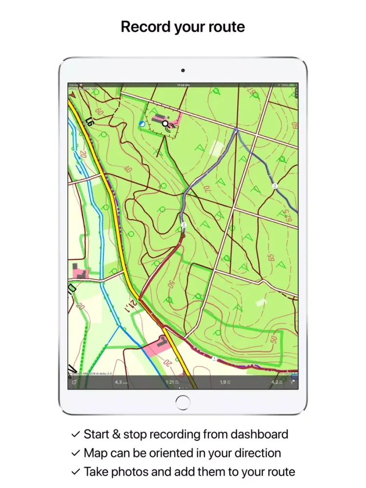 Ảnh chụp màn hình của Topo GPS Germany iPad 