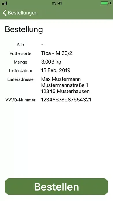 Screenshot di TiBA Futter-App