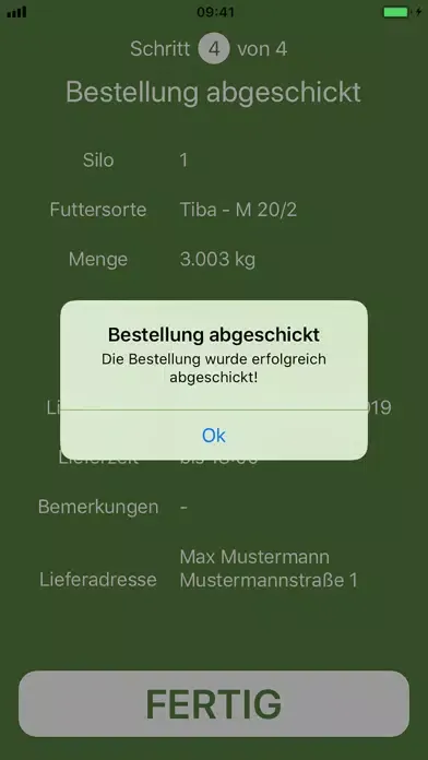 Screenshot di TiBA Futter-App