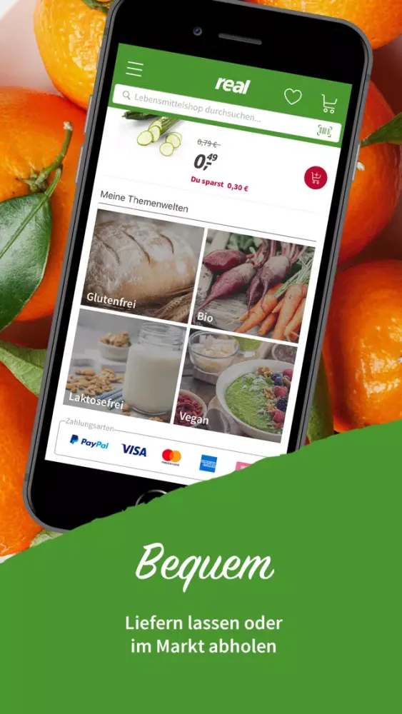 Zrzuty ekranu real Lebensmittel