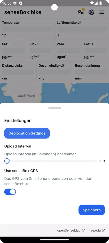senseBox:bike Screenshots