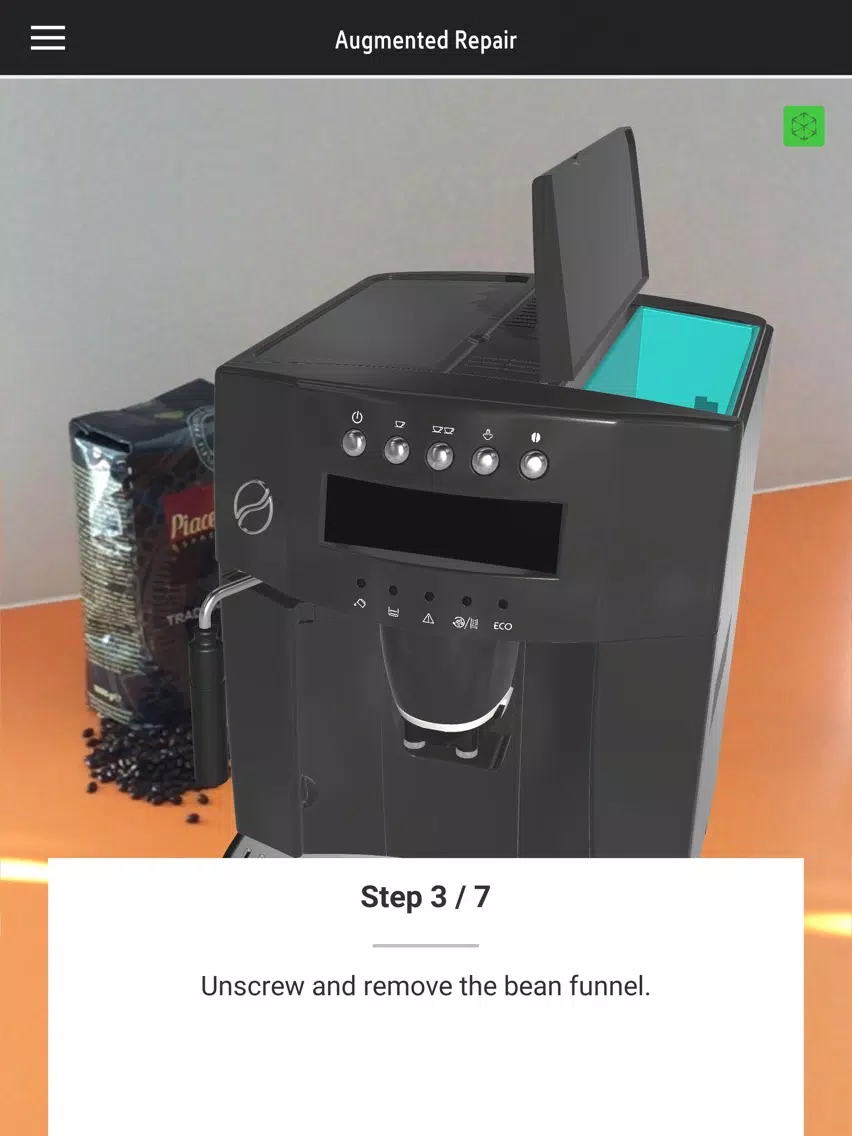 Capturas de tela do Augmented Repair iPad 
