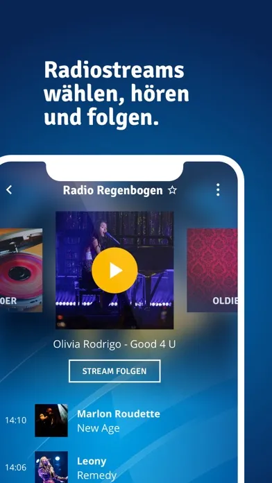 Radio Regenbogen App Screenshots