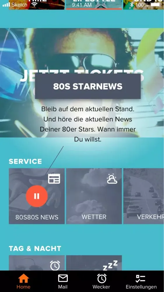 Captures d'écran de 80s80s Radio