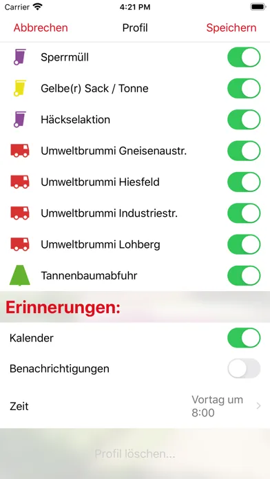 Capturas de pantalla de abfallapp DIN