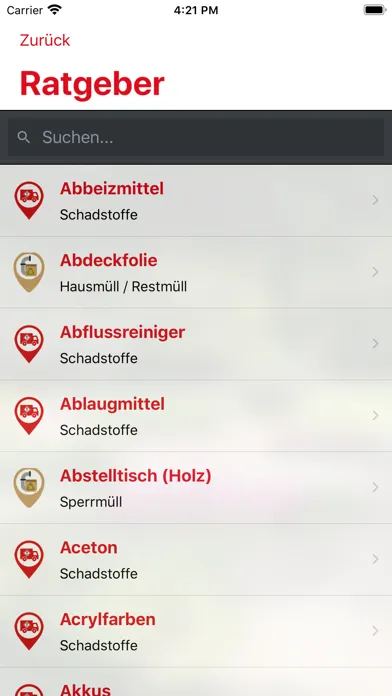 Capturas de pantalla de abfallapp DIN