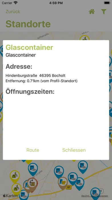 Abfall-App WML Ekran Görüntüleri