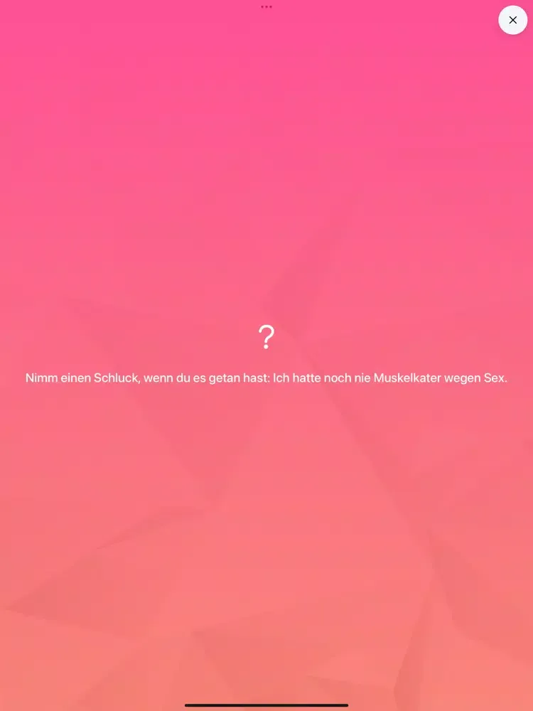 Zrzuty ekranu GO Trinkspiel iPad 