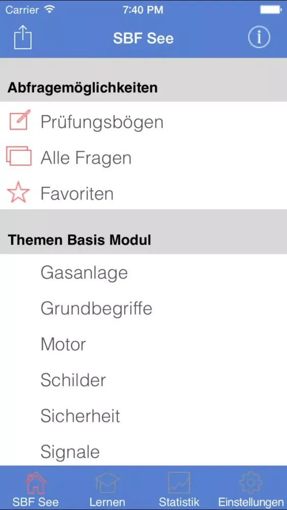SBF See App - Sportbootführerschein See应用截图