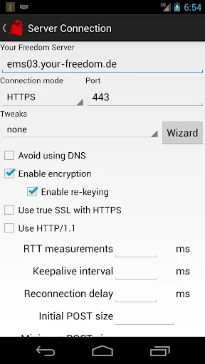 Your Freedom VPN Client Screenshots