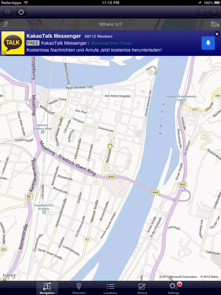 ภาพหน้าจอของ AB Navigator Free (SSN-Computer) iPad 