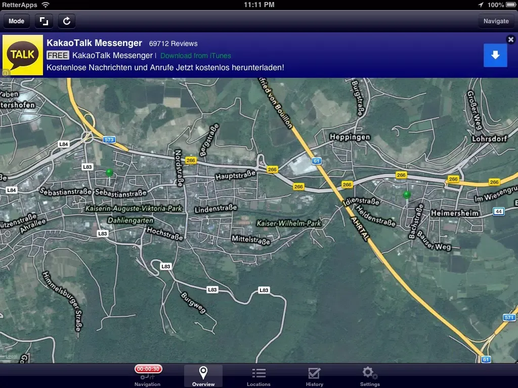 ภาพหน้าจอของ AB Navigator Free (SSN-Computer) iPad 
