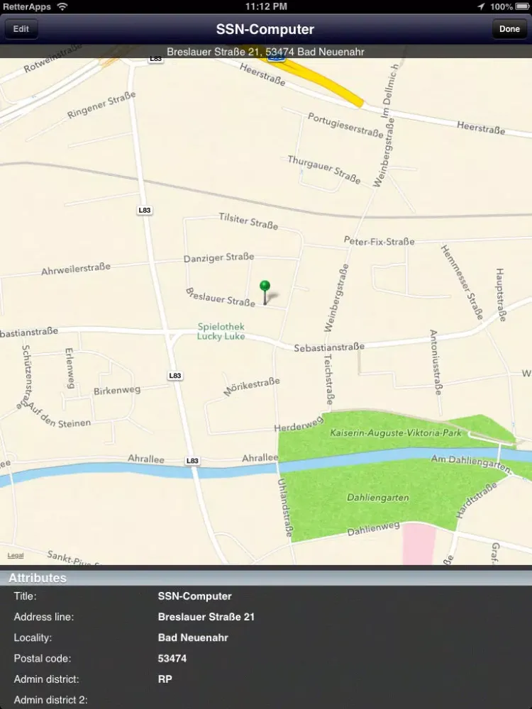 ภาพหน้าจอของ AB Navigator Free (SSN-Computer) iPad 