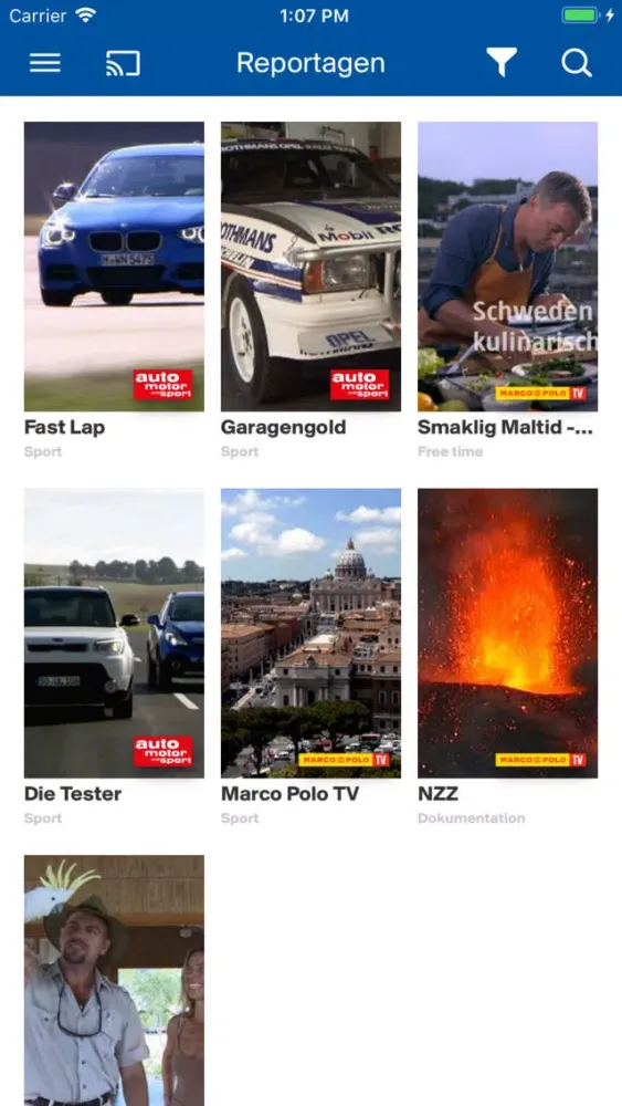 RFT TV APP Screenshots