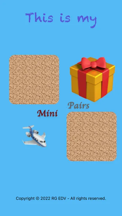 Capturas de tela do Search for pairs