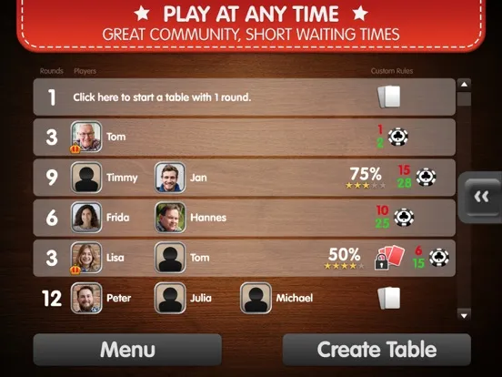 Screenshot di Skat Palace iPad 
